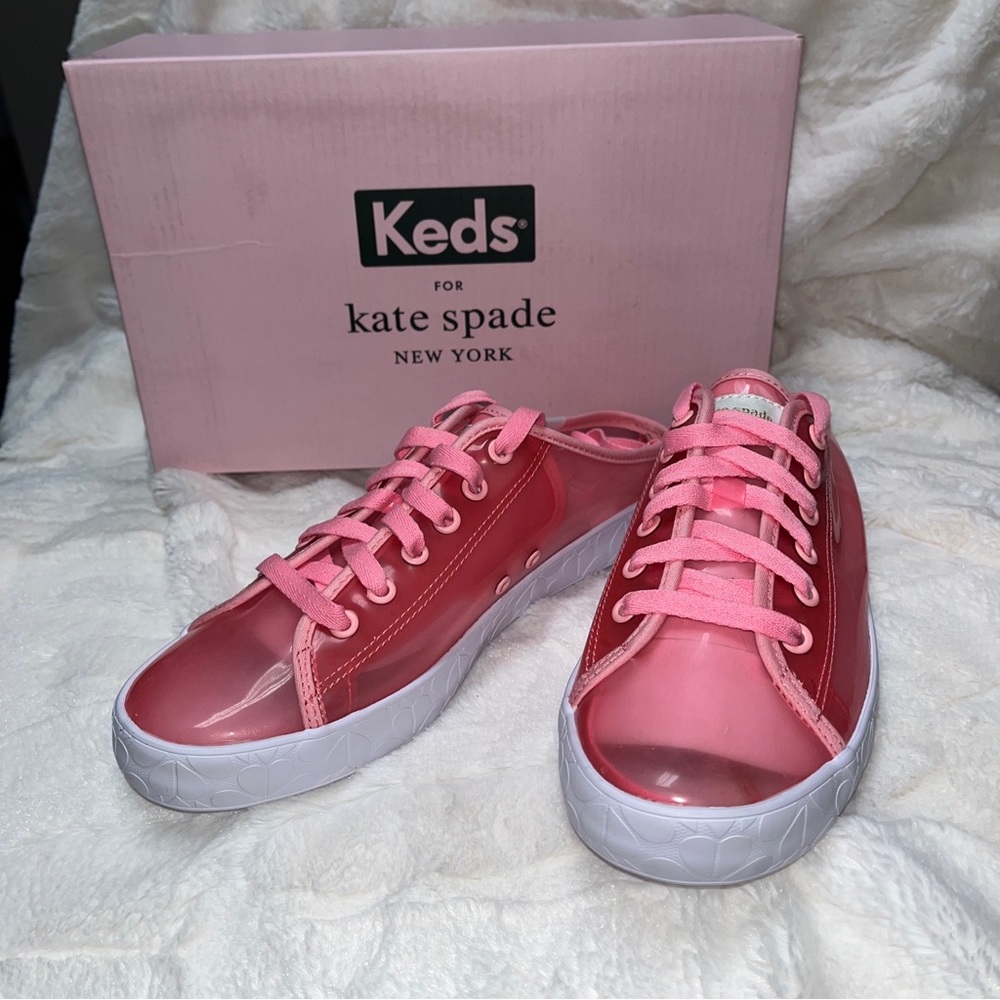 Keds Kate Spade pink mules, new, size 7M
